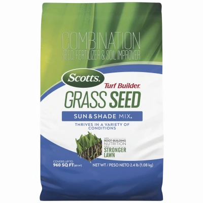 Turf Builder Grass Seed Sun & Shade Mix, 2.4 Lbs.