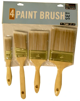 4-Pc. Deluxe Varnish/Sash Paint Brush Set