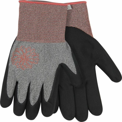 Women's Large Nylon Gloves in Heather Gray Color