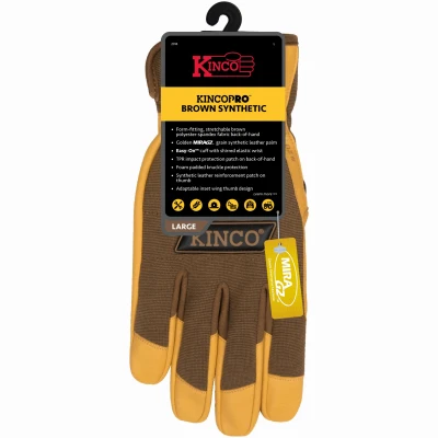 Brown Poly Gloves, Men's XL