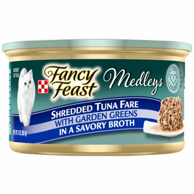 Medley Wet Cat Food Shredded Tuna Fare, 3 oz.