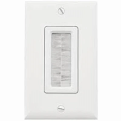 Pass & Seymour In-Wall Cable Access Wall Plate, White