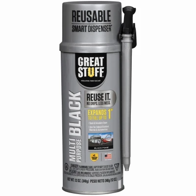 Multi-Purpose Foam Sealant, Minimal Expanding, Smart Dispenser, 12-oz.