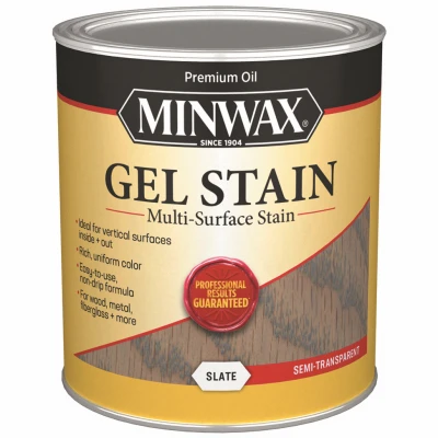 Gel Wood Stain, Slate, Qt.