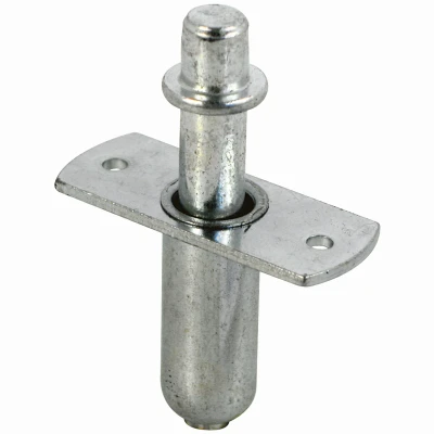 Bi-Fold Door Top Pivot, Spring-Loaded Nail, 1/4 In. Zinc-Plated Steel