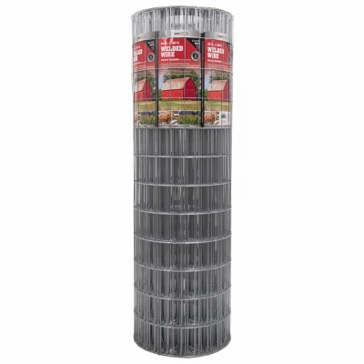 Galvanized Welded Wire Mesh Fence, 12.5-gauge, 6' X 100'