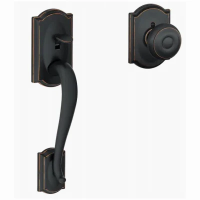 Camelot Entry Handleset, Aged Bronze