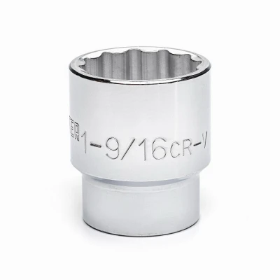 Sae 12-point Socket, 3/4 Inch Drive, 1-9/16 Inch Size
