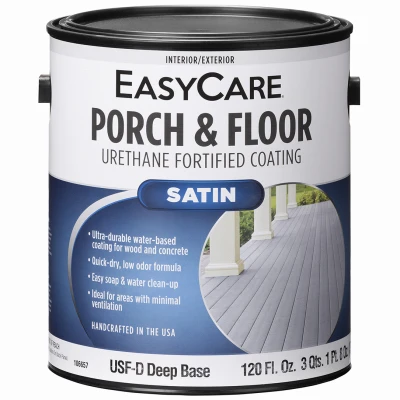 Porch & Floor Exterior Coating, Urethane Fortified, Deep Base Satin, 1 Gallon