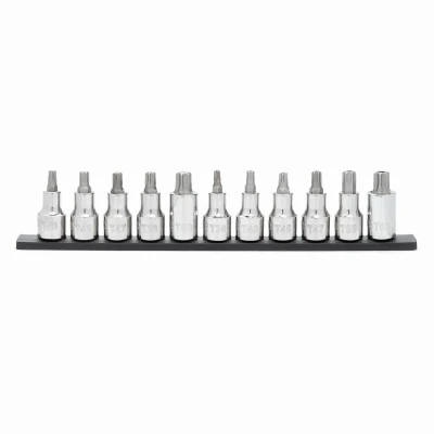 11-piece Torx & Tamper-proof Torx Bit Socket Set, 1/2 Inch Drive