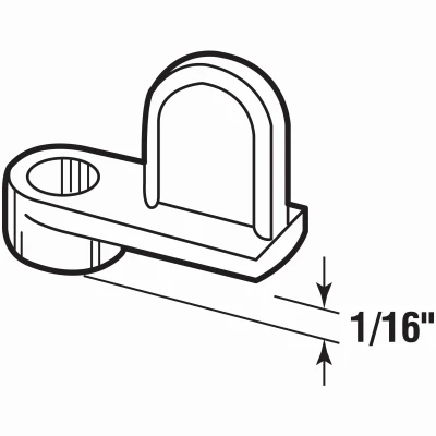 Screen Clips, 1/16in., Diecast, Silver, 8-Pk.