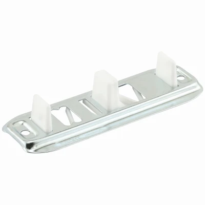 Closet Door Floor Guide, Stamped Steel, Adjustable, 2-Pk.