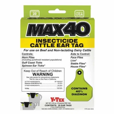 MAX 40 Livestock Insecticide Ear Tag