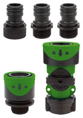 Full-Flow Quick-Connector Hose End/Faucet Set