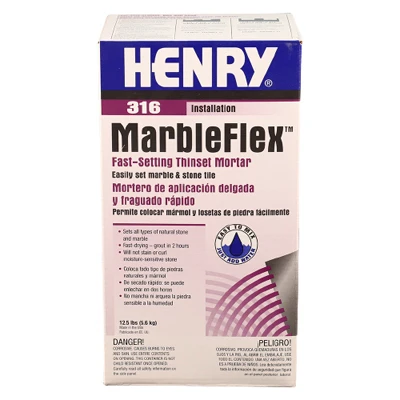 MarbleFlex H-316 Fast Setting Thinset Mortar, 12.5-Lbs.