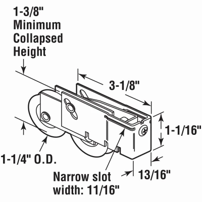 1 and 1 quarter Inch Steel Ball Bearing with Plain Back Tandem Roller