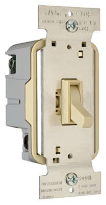Pass & Seymour 600-Watt Ivory 3-Way Toggle Dimmer Switch