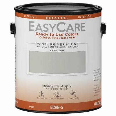 Ready To Use Interior Paint & Primer, Eggshell Acrylic Latex, Cape Gray, 1 Gallon