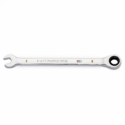 GEARWRENCH Combination Ratcheting Wrench, 90-Tooth, 12-Point, 8 mm