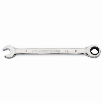 Combination Ratcheting Wrench, 90-Tooth, 12-Point, 13 mm