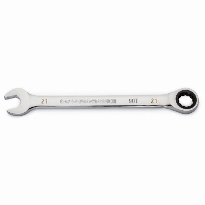 Combination Ratcheting Wrench 21 Millimeter 90-Tooth 12-Point