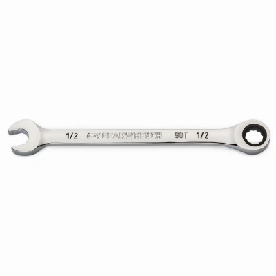 GEARWRENCH Combination Ratcheting Wrench, 90-Tooth, 12-Point, 1/2-In.