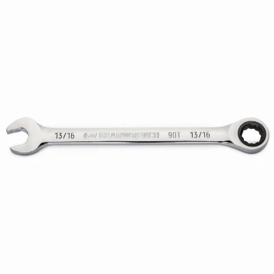 90-tooth Combination Ratcheting Wrench, 12-point, 13/16 In.