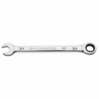 Combination Ratcheting Wrench, 90-Tooth, 12-Point, 3/4 In.