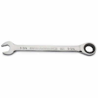90-tooth Combination Ratcheting Wrench, 12-point, 1-1/4 In.