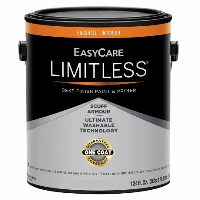 Limitless Interior Paint & Primer, White Eggshell Acrylic Latex, 1 Gallon