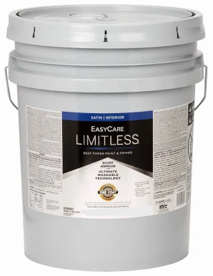 Limitless Interior Paint & Primer, Pastel Base Satin Acrylic Latex, 5 Gallons