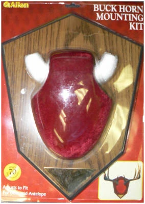 Antler Mounting Kit with Red and Woodgrain Finish
