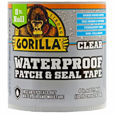Waterproof Patch & Seal Tape, Clear, 4-In. x 8-Ft.