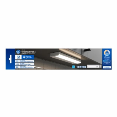 LED Undercabinet Light Fixture, Aluminum, 12 In., 8 Watt