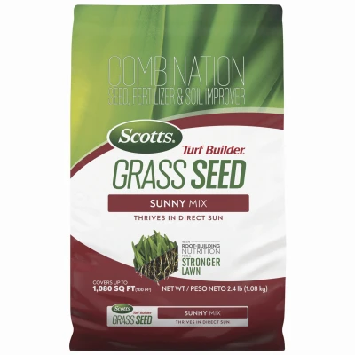 Turf Builder Grass Seed Sunny Mix, 2.4 Lbs., Covers 360 Sq. Ft.