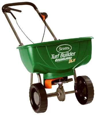 Turf Builder EdgeGuard DLX Broadcast Spreader, 17.52-Lbs.