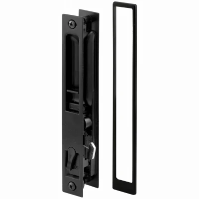 Flush Sliding Patio Door Handle, Croft, Diecast Black