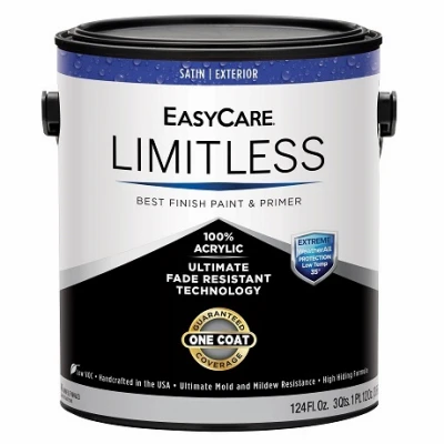 Limitless WeatherAll Exterior House Paint & Primer, Tudor Brown Satin Acrylic Latex, 1 Gallon