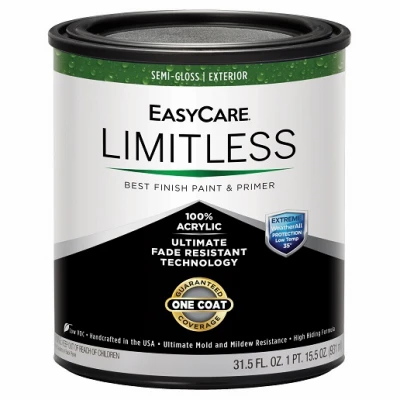 Limitless WeatherAll Exterior House Paint and Primer Medium Base Semi-Gloss Acrylic Latex Quart