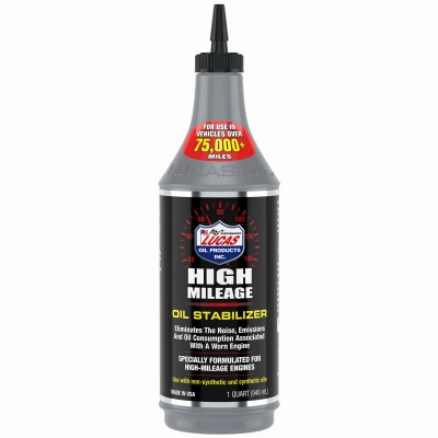 High Mileage Oil Stabilizer, 1 Quart Bottle, Engine Treatment Additive for Reduced Oil Consumption and Engine Wear