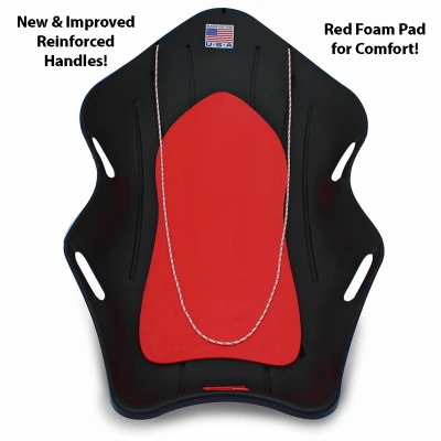 Plastic Snow Boat Sled 48 Inch Durable Lightweight Winter Sledding Toy