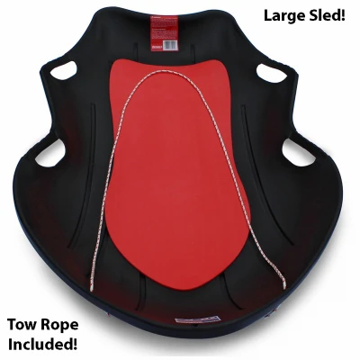 Plastic Snow Boat Sled 48 Inch Durable Lightweight Winter Sledding Toy