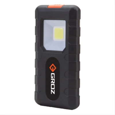 COB Pocket Flashlight, Black ABS