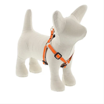 Step-In Puppy & Small Dog Harness, Reflective Orange Diamond Pattern, 1/2 x 12 - 18-In.