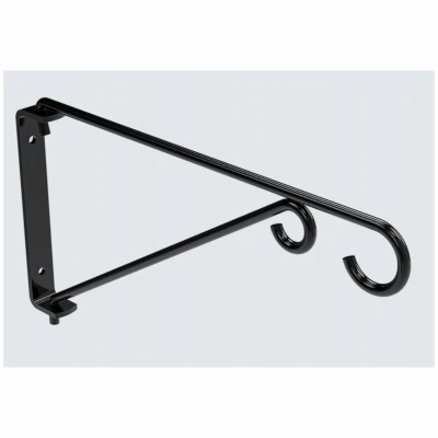 Swivel Plant Bracket, Black, 15-Lb. Load, 9 In.