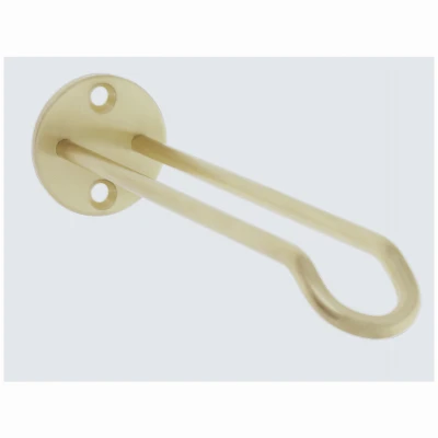 Plant Hanger Wall Base, Brushed Gold, 20-Lb. Load, 7 In.