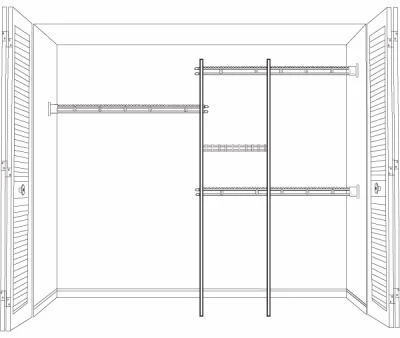 5'-8'S&R Closet Org Kit