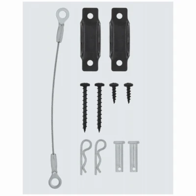 Anti-Tip Furniture Kit, Wall Mount Bracket & Cable