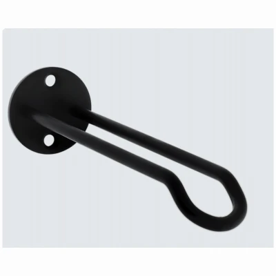 Plant Hanger Wall Base, Black, 20-Lb. Load, 7 In.
