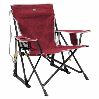 Kickback Rocker Sports Quad Chair, Heather Red